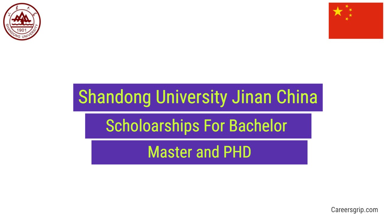 Shandong University Jinan China Scholarships