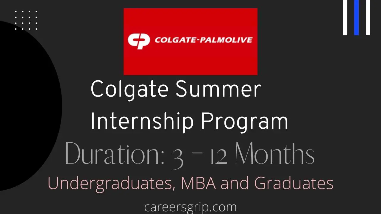 Colgate Summer Internship Program