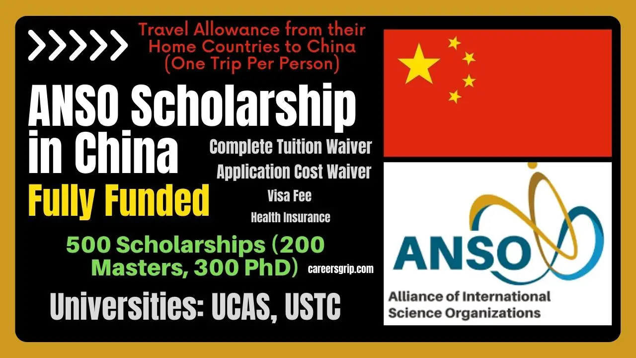 ANSO 500 Scholarship in China