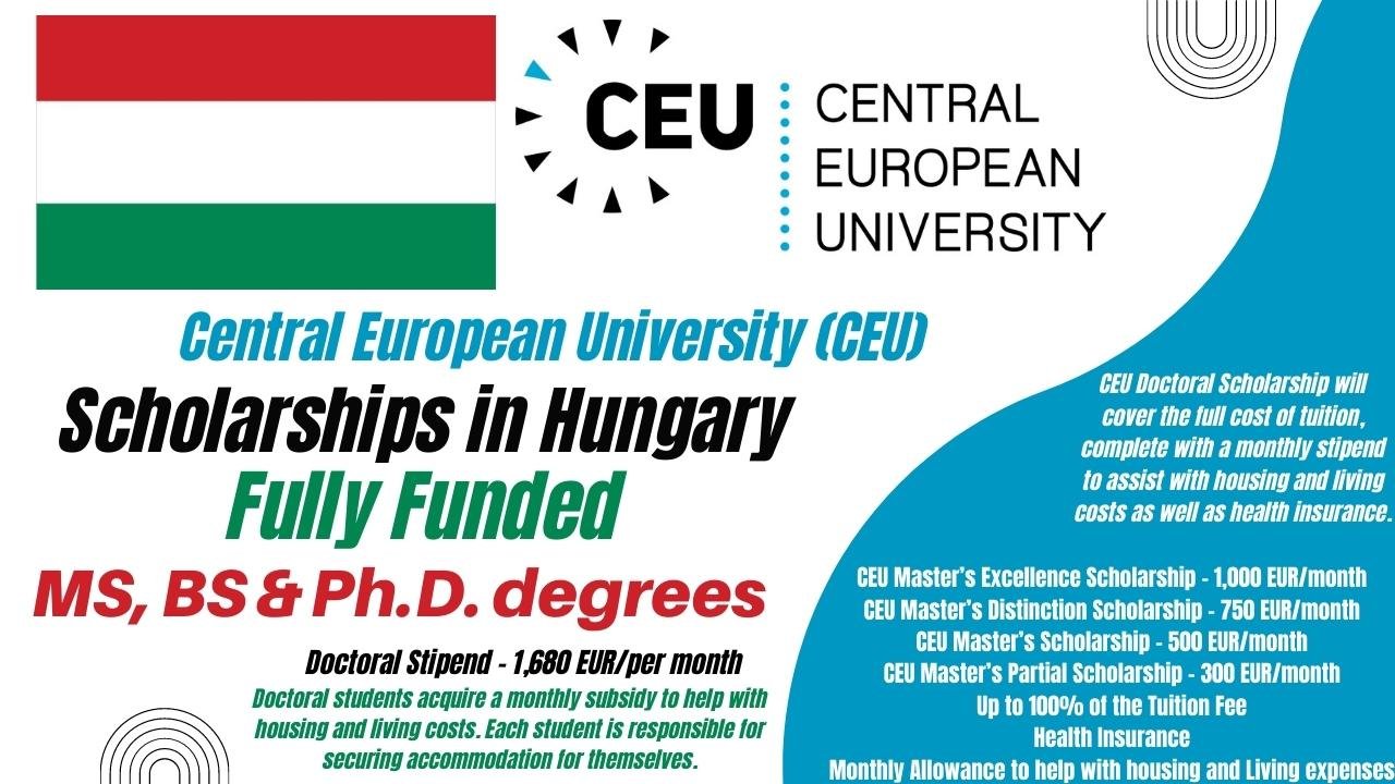 Central European University (CEU) Scholarships in Hungary