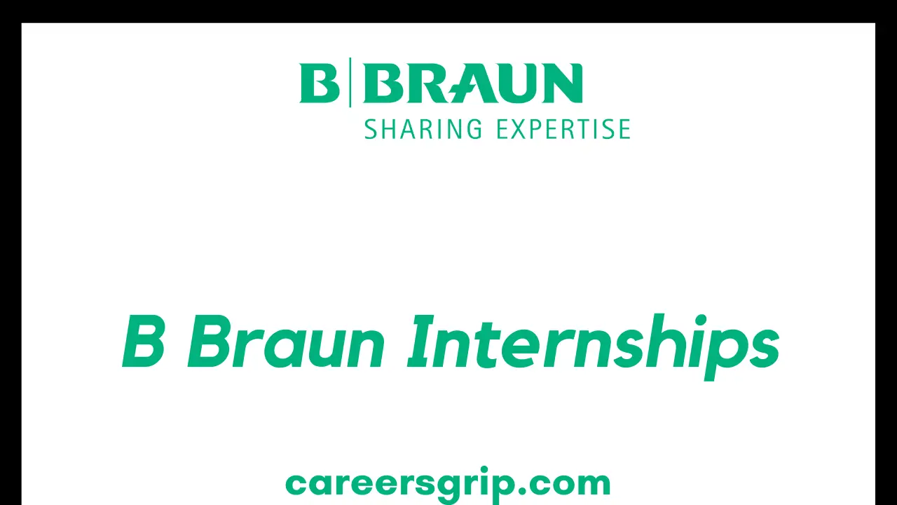 B Braun Internships