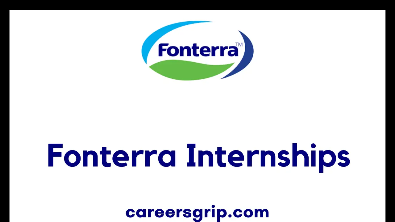 Fonterra Internship