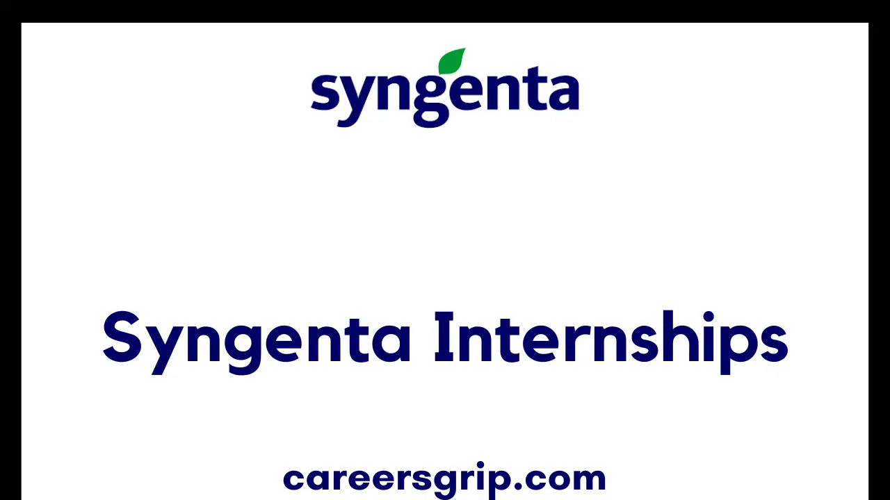 Syngenta Internship
